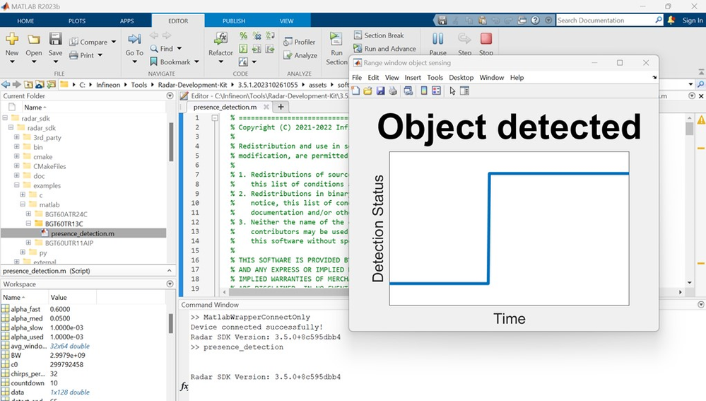 Radar Development Kit (RDK) - Presence Detection Application