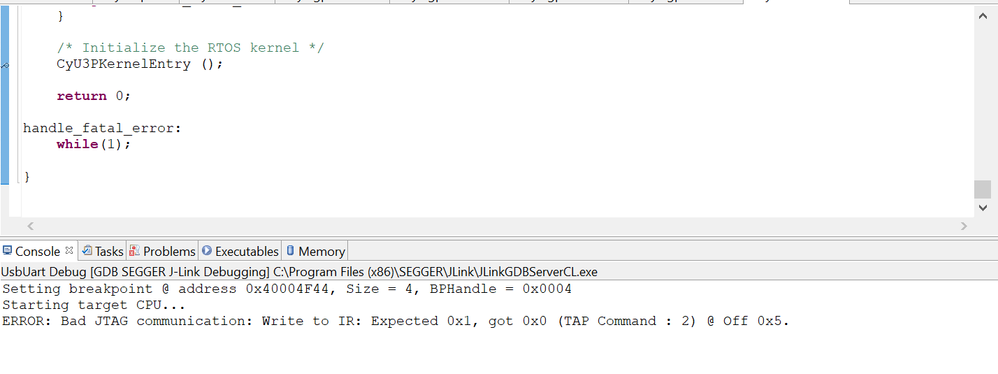 Solved: Debug FX3 via JTAG - Infineon Developer Community